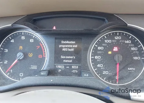 2011 Audi A4 2.0T Premium z USA, uszkodzony, nr VIN WAUFFAFL2BN012377